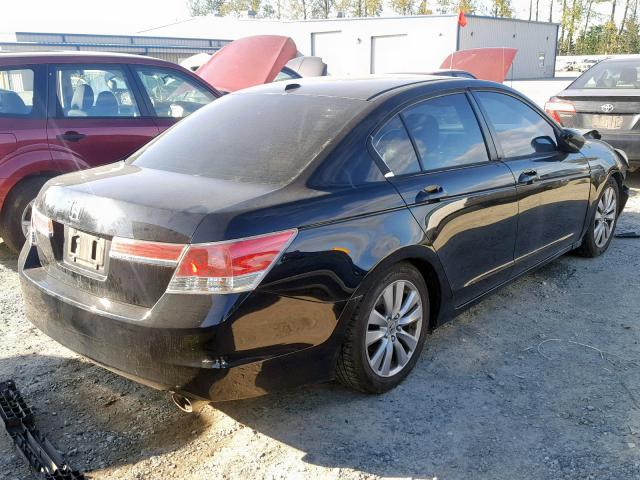 1HGCP2F82BA010707 - 2011 HONDA ACCORD EXL BLACK photo 4