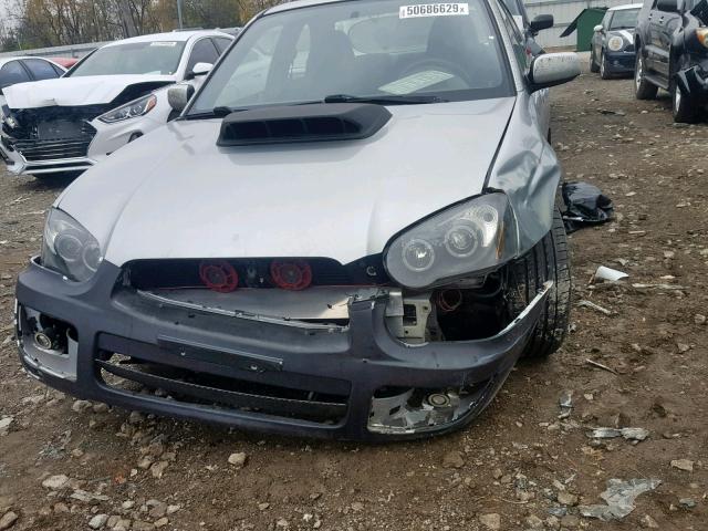 JF1GD29644G516970 - 2004 SUBARU IMPREZA WR SILVER photo 9