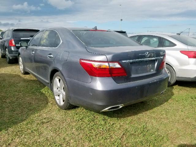 JTHGL5EF8C5045340 - 2012 LEXUS LS 460L GRAY photo 3