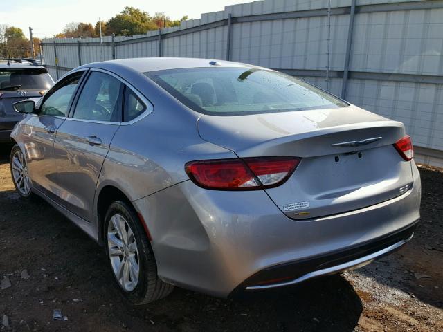 1C3CCCAB8FN701665 - 2015 CHRYSLER 200 LIMITE SILVER photo 3