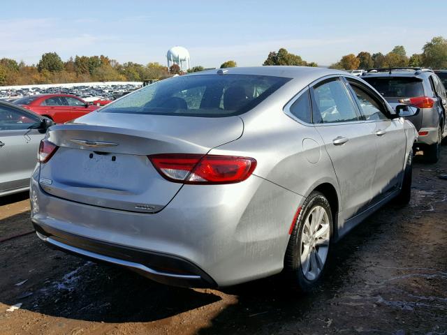 1C3CCCAB8FN701665 - 2015 CHRYSLER 200 LIMITE SILVER photo 4