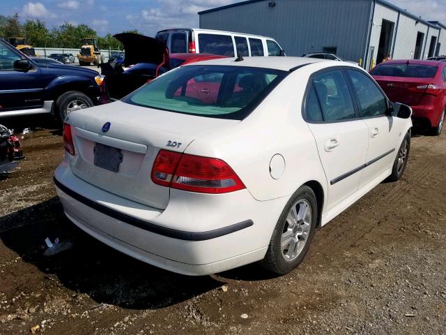 YS3FD49Y171007566 - 2007 SAAB 9-3 2.0T WHITE photo 4