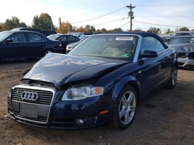 WAUDF48HX8K015541 - 2008 AUDI A4 2.0T CA BLUE photo 2