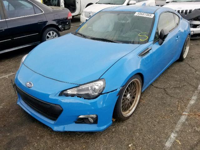 JF1ZCAC19G9600603 - 2016 SUBARU BRZ 2.0 LI BLUE photo 2