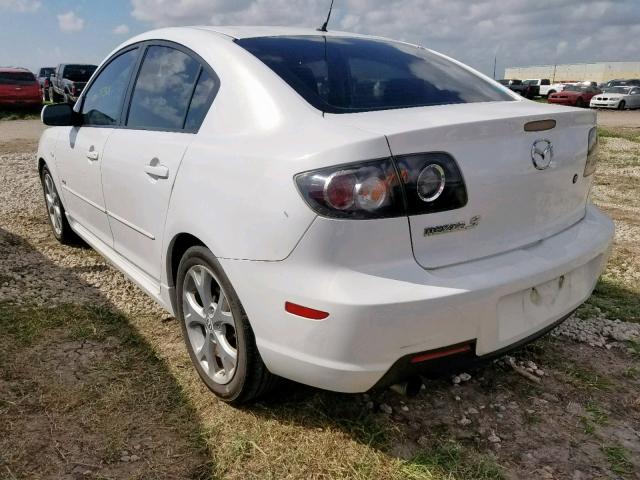 JM1BK323X71690453 - 2007 MAZDA 3 S WHITE photo 3