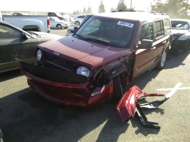 1C4NJPFB2ED744798 - 2014 JEEP PATRIOT LA BURGUNDY photo 2