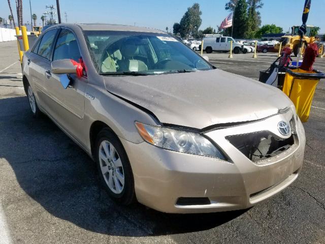 4T1BB46K68U033717 - 2008 TOYOTA CAMRY HYBR TAN photo 1