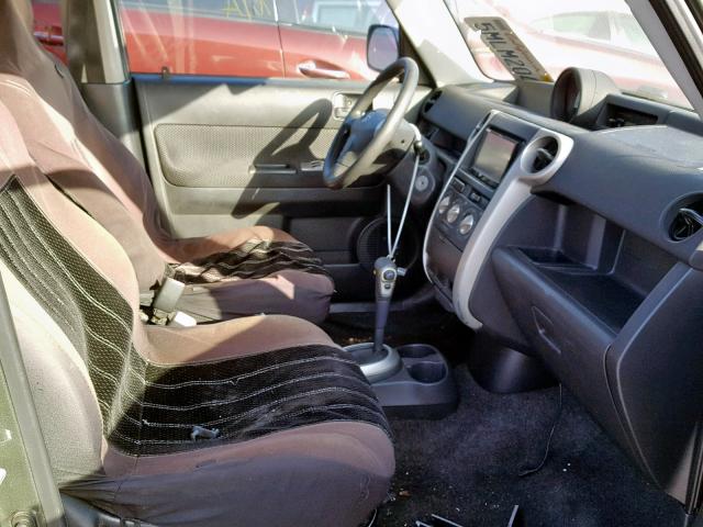 JTLKT324650210051 - 2005 TOYOTA SCION XB მწვანე ფოტო 5