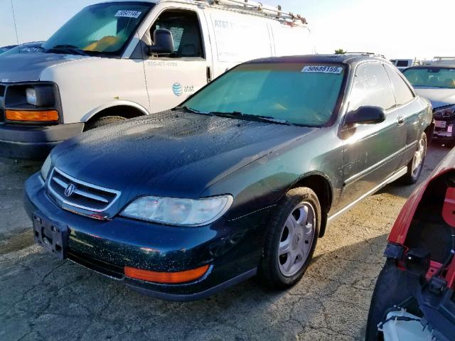 19UYA1256VL015124 - 1997 ACURA 2.2CL GREEN photo 2