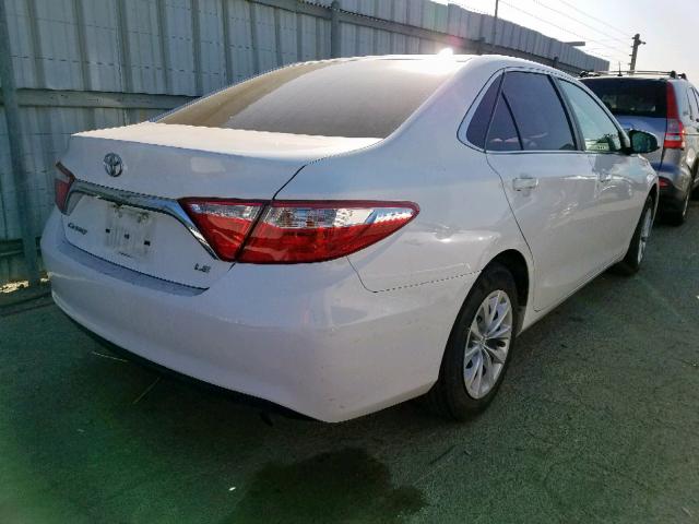 4T4BF1FK5FR507243 - 2015 TOYOTA CAMRY LE WHITE photo 4