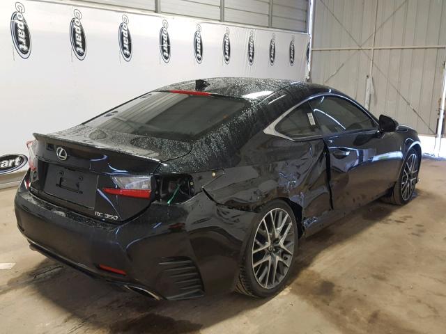 JTHHE5BC5F5009764 - 2015 LEXUS RC 350 BLACK photo 4