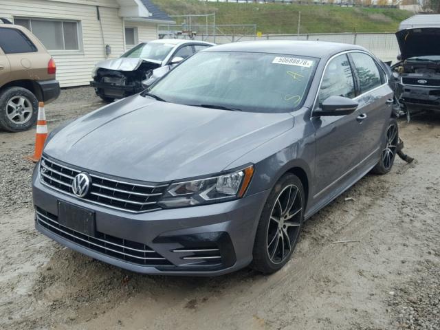 1VWAT7A33GC063676 - 2016 VOLKSWAGEN PASSAT S GRAY photo 2