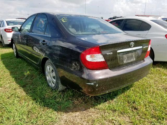 4T1BE32K23U693026 - 2003 TOYOTA CAMRY LE BLACK photo 3