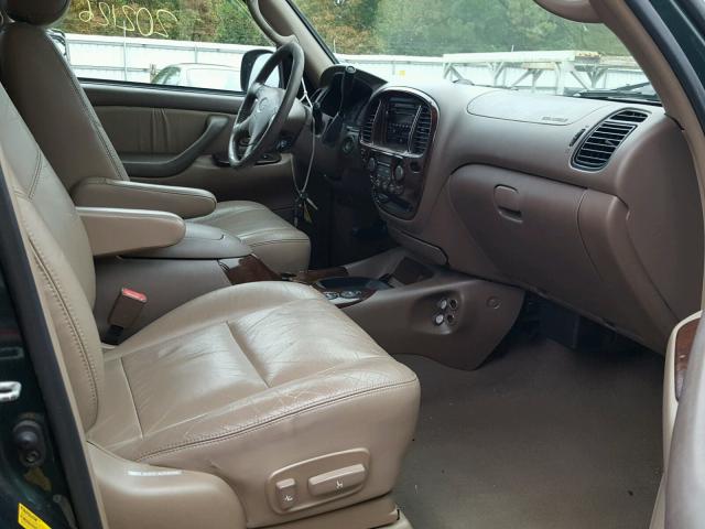 5TDZT38A92S081254 - 2002 TOYOTA SEQUOIA LI GREEN photo 5