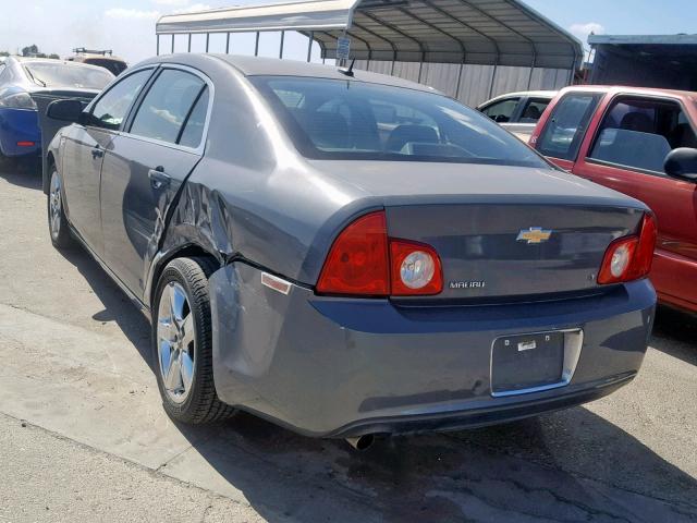 1G1ZH57B584252215 - 2008 CHEVROLET MALIBU 1LT CHARCOAL photo 3