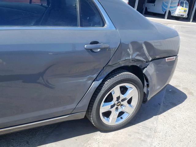 1G1ZH57B584252215 - 2008 CHEVROLET MALIBU 1LT CHARCOAL photo 9