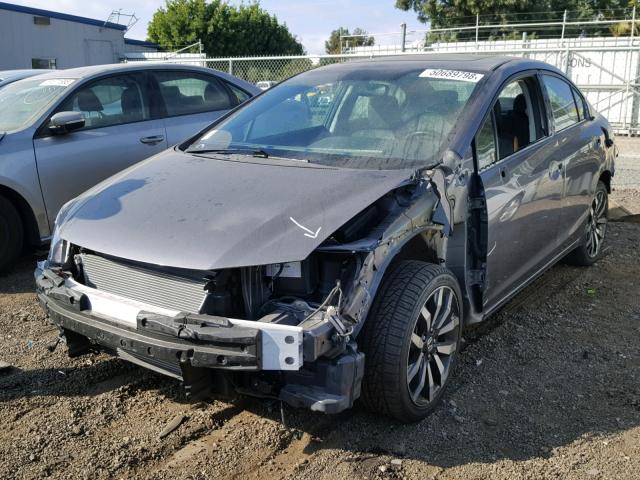 2HGFB2F92FH515934 - 2015 HONDA CIVIC EXL 灰色 照片 2