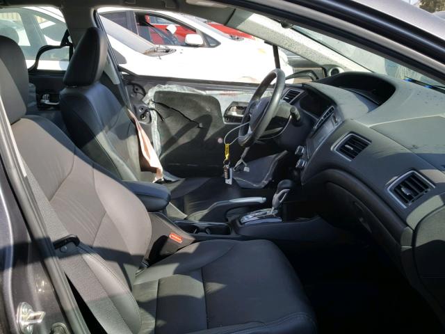 2HGFB2F92FH515934 - 2015 HONDA CIVIC EXL 灰色 照片 5