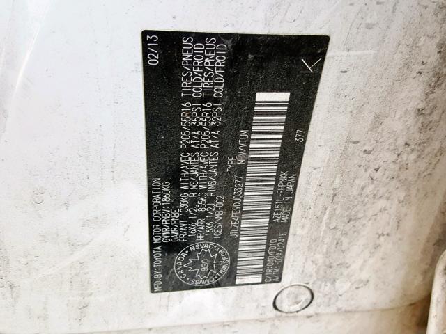 JTLZE4FE9DJ033277 - 2013 TOYOTA SCION XB Ақ фото 10