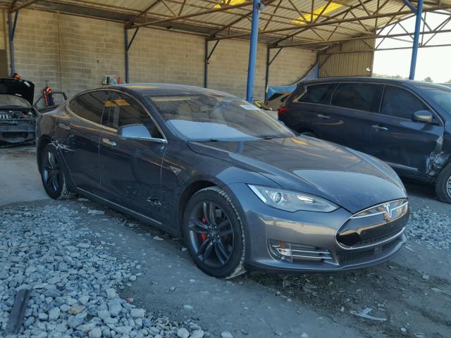 5YJSA1S19EFP62141 - 2014 TESLA MODEL S GRAY photo 1