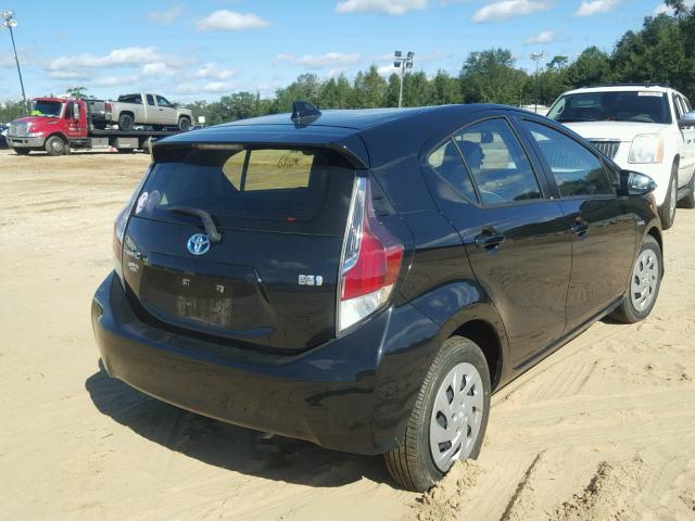 JTDKDTB38G1123118 - 2016 TOYOTA PRIUS C BLACK photo 4