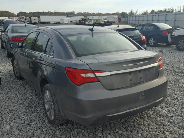 1C3CCBBB6CN164119 - 2012 CHRYSLER 200 TOURIN GRAY photo 3