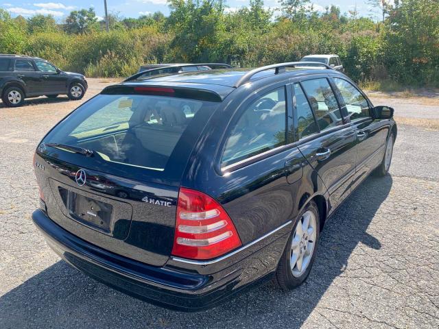 WDBRH81J14F519484 - 2004 MERCEDES-BENZ C 240 SPOR BLACK photo 3