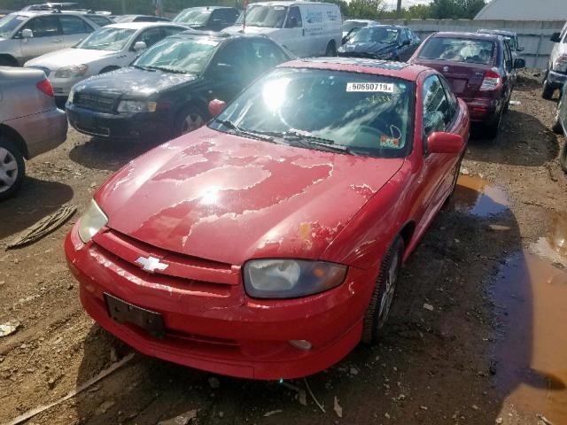 1G1JH12F647105359 - 2004 CHEVROLET CAVALIER L RED photo 2