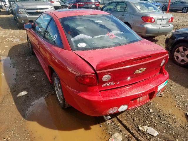 1G1JH12F647105359 - 2004 CHEVROLET CAVALIER L RED photo 3