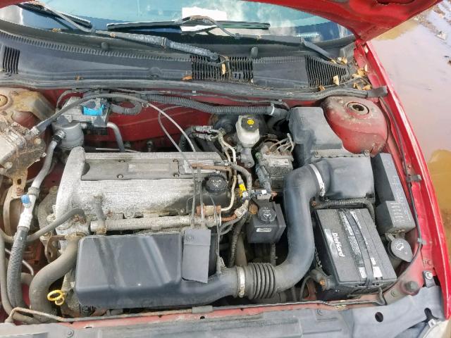 1G1JH12F647105359 - 2004 CHEVROLET CAVALIER L RED photo 7