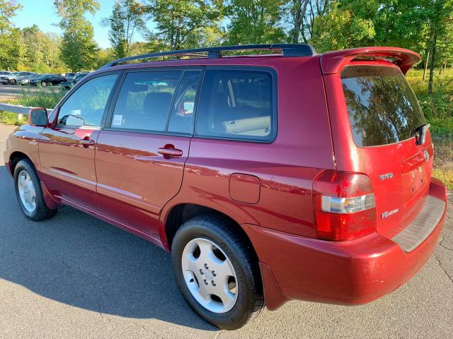 JTEEP21A560139968 - 2006 TOYOTA HIGHLANDER RED photo 3