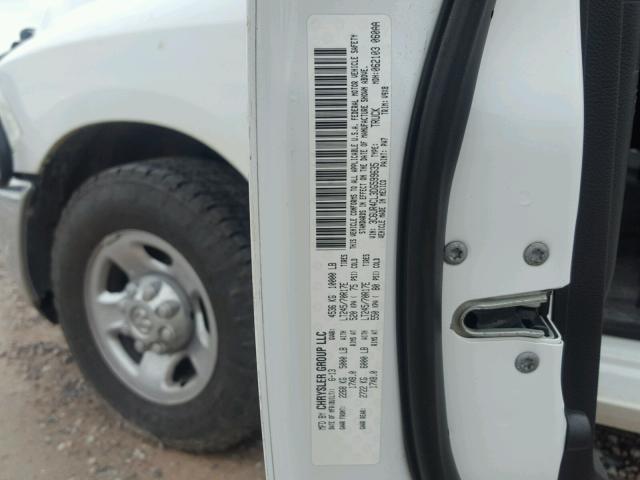 3C6UR4CL3DG599635 - 2013 RAM 2500 ST WHITE photo 10