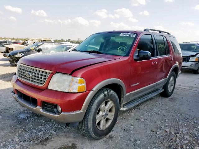 1FMZU64K14UB17011 - 2004 FORD EXPLORER E BURGUNDY photo 2