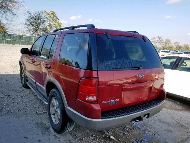 1FMZU64K14UB17011 - 2004 FORD EXPLORER E BURGUNDY photo 3