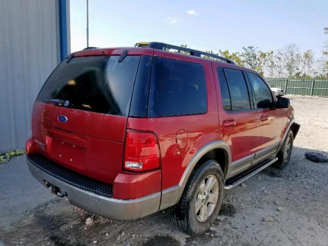 1FMZU64K14UB17011 - 2004 FORD EXPLORER E BURGUNDY photo 4