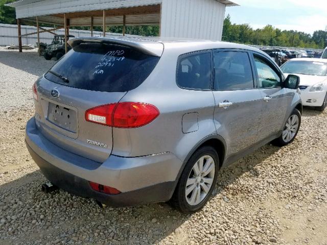 4S4WX91D184409071 - 2008 SUBARU TRIBECA GRAY photo 4