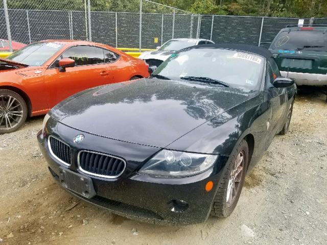 4USBT33565LS54904 - 2005 BMW Z4 2.5 BLACK photo 2