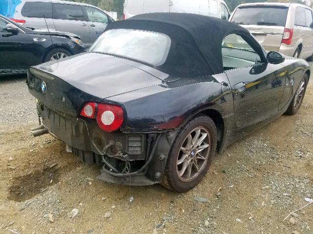 4USBT33565LS54904 - 2005 BMW Z4 2.5 BLACK photo 4