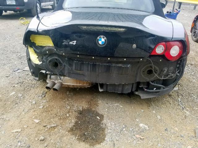 4USBT33565LS54904 - 2005 BMW Z4 2.5 BLACK photo 9