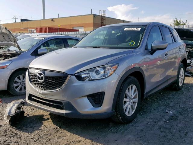 JM3KE2BE9E0327204 - 2014 MAZDA CX-5 SPORT GRAY photo 2