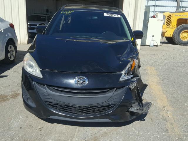 JM1CW2BL9C0125338 - 2012 MAZDA 5 BLACK photo 9