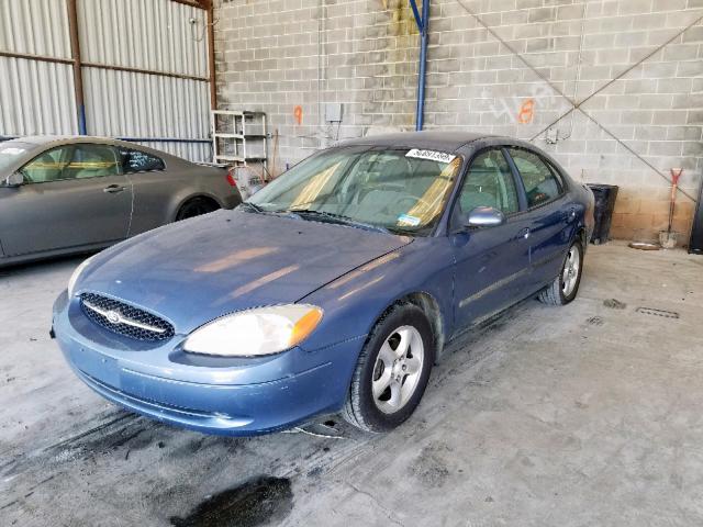 1FAFP55U1YA202579 - 2000 FORD TAURUS SES BLUE photo 2