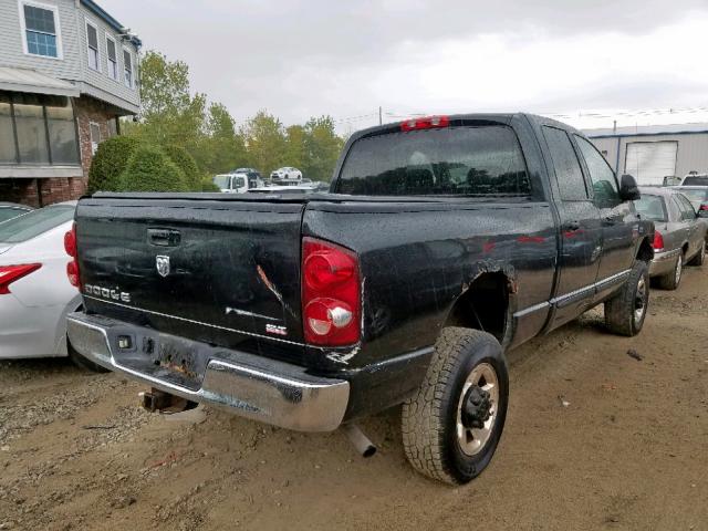 1D7KS28D67J610999 - 2007 DODGE RAM 2500 S BLACK photo 4