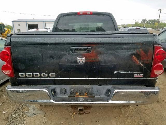 1D7KS28D67J610999 - 2007 DODGE RAM 2500 S Սև լուսանկար 9