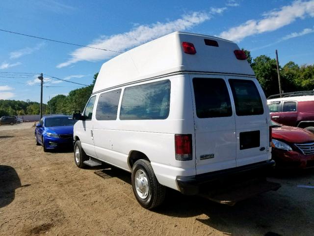 1FTNE24W28DB35079 - 2008 FORD ECONOLINE WHITE photo 3