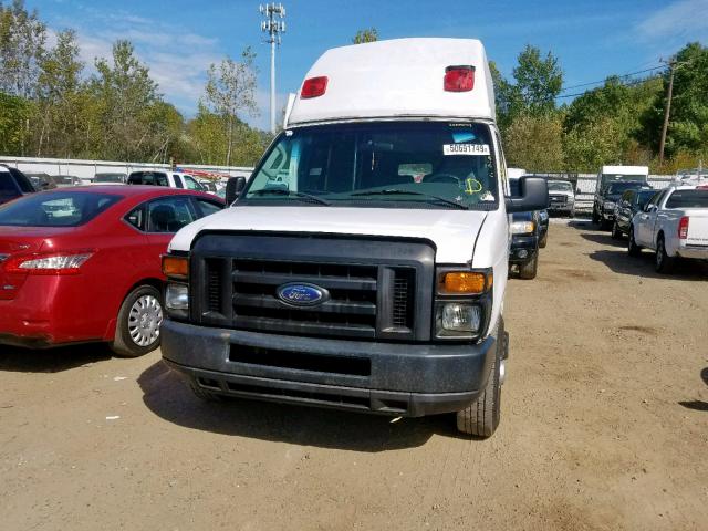 1FTNE24W28DB35079 - 2008 FORD ECONOLINE WHITE photo 9