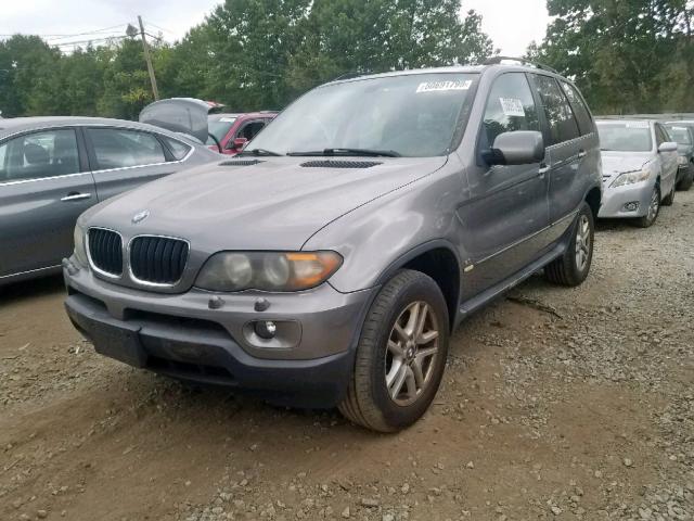 5UXFA13546LY37165 - 2006 BMW X5 3.0I GRAY photo 2