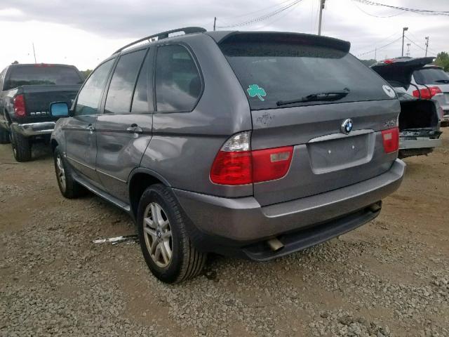 5UXFA13546LY37165 - 2006 BMW X5 3.0I GRAY photo 3