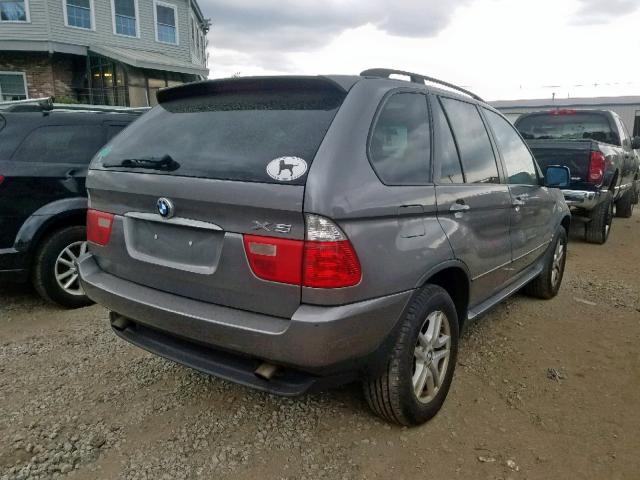 5UXFA13546LY37165 - 2006 BMW X5 3.0I GRAY photo 4