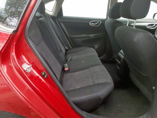 3N1AB7AP0EL696665 - 2014 NISSAN SENTRA S RED photo 6